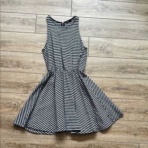 Gap Navy and Gray Striped Sleeveless Dress Size XS